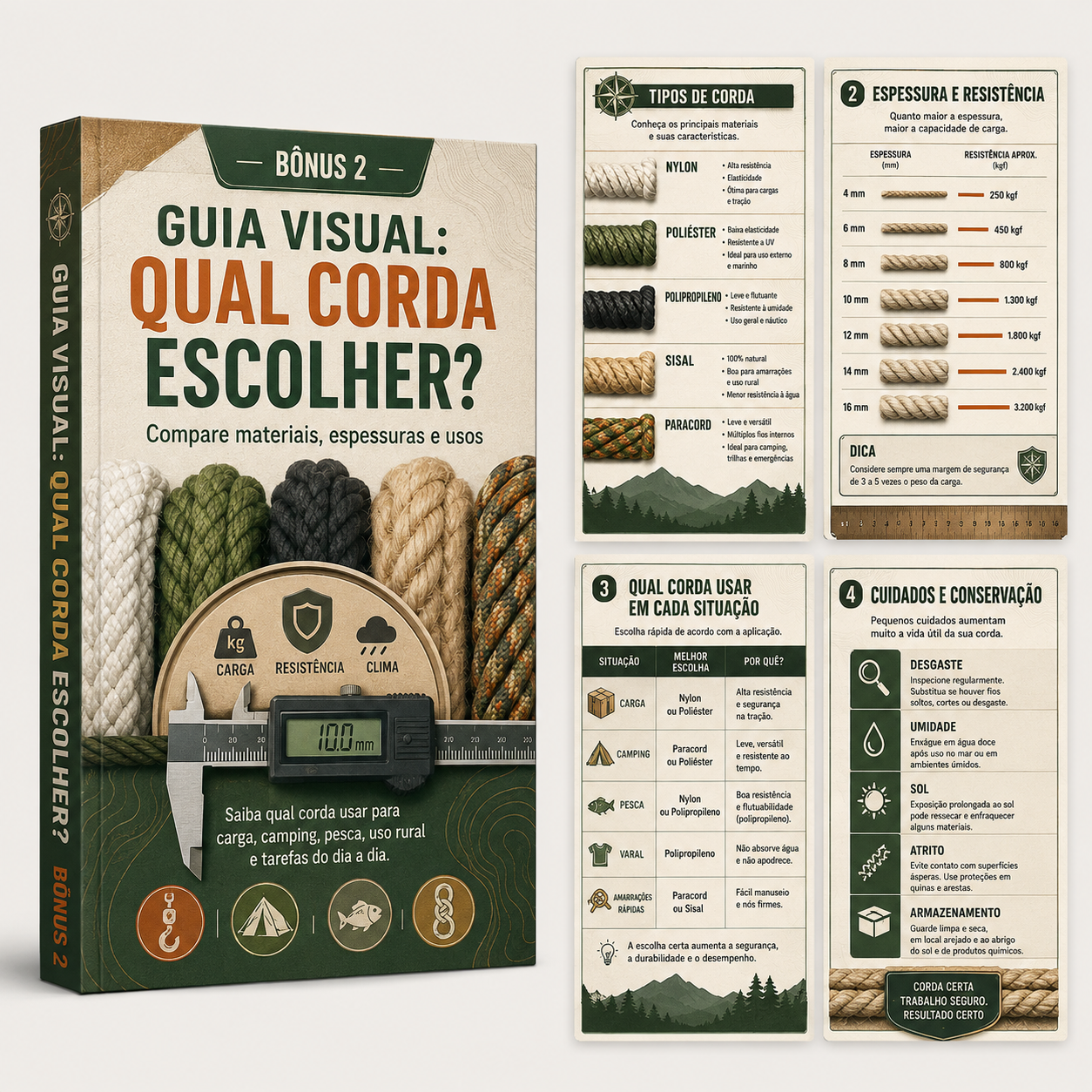 Mockup do bônus Guia Visual: qual corda escolher